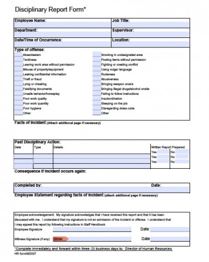 write up form