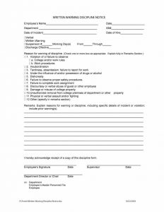 write up form employee write up form