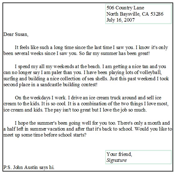 Writing A Letter Format | Template Business