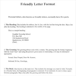 Writing A Letter Format Template Business