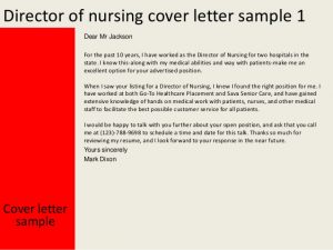 writing a letter of intrest director of nursing cover letter