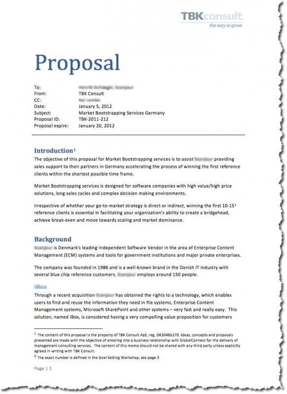 writing a proposal