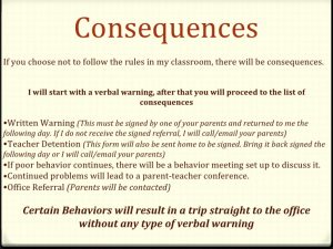 written warning form first day power point