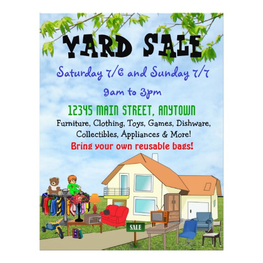 yard sale flyer