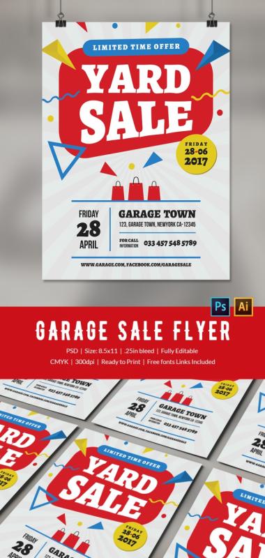 yard sale flyer