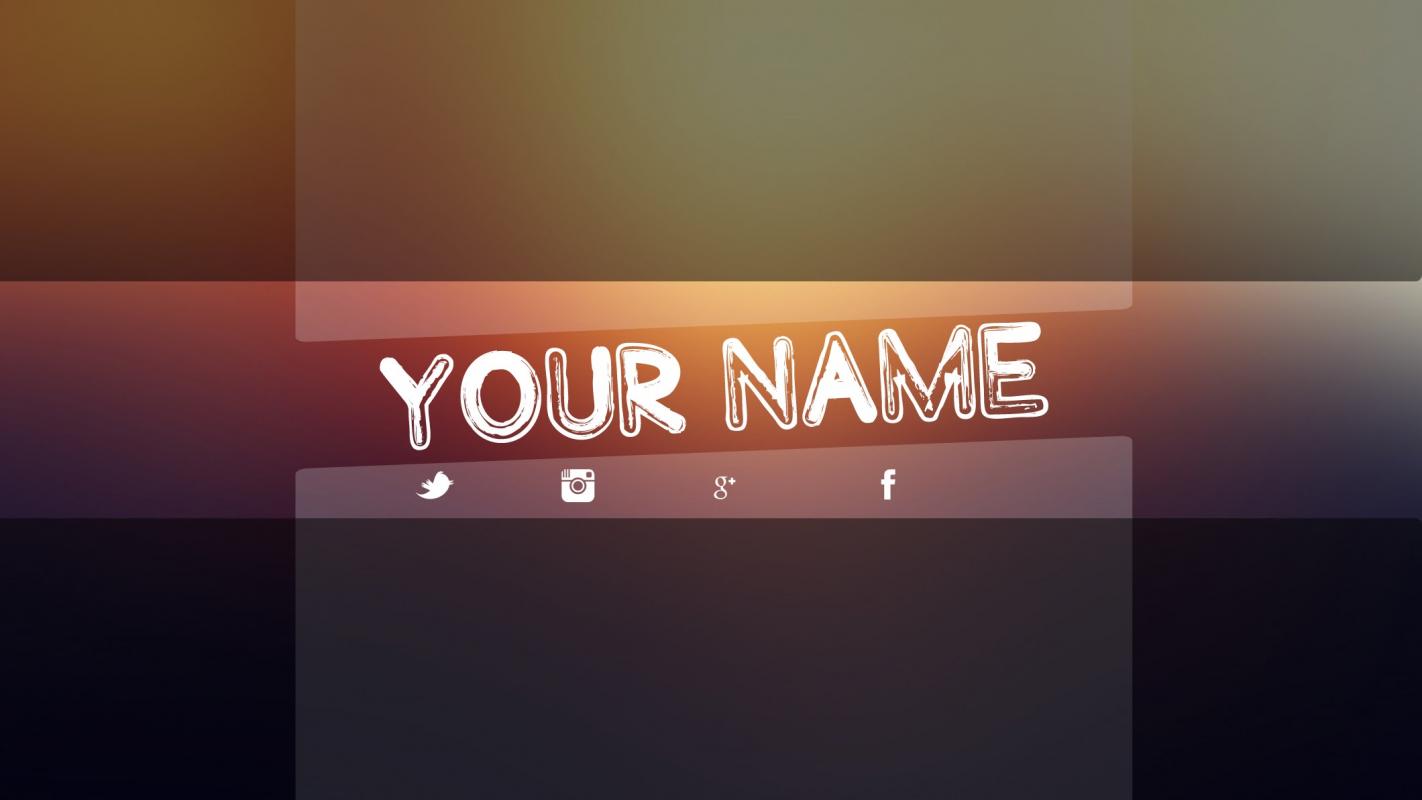 Template Youtube Banner Psd